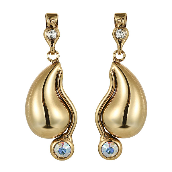 Серьги (кристалл мультиколор, прозрачный, 4.7х1.7 см, 12 гр.) Италия Claudio Canzian 002 02 900