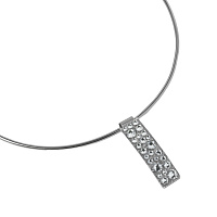 Колье (кристаллы Swarovski, г/п: серебро, дек.элемент 5.5 см) Katerina Vassou KV26.1-404782B