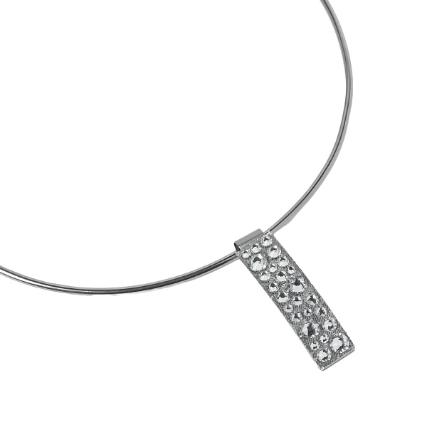 Колье (кристаллы Swarovski, г/п: серебро, дек.элемент 5.5 см) Katerina Vassou KV26.1-404782B