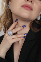 Кольцо 19 (иск.жемчуг, г/п:родий) 3600 Испания MK00 0037R-00E