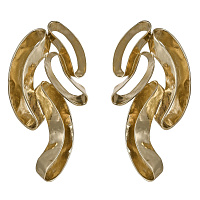 Серьги (г/п: золото, 7,3х4 см, 34 гр) Греция Kalliope 002 02 006