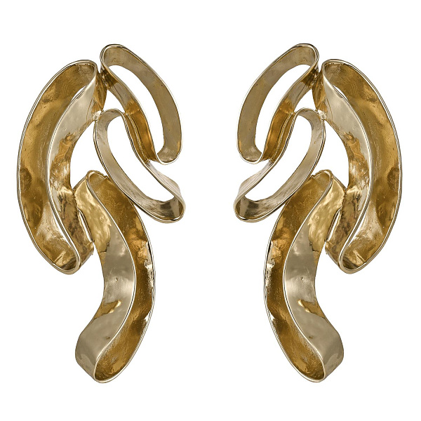 Серьги (г/п: золото, 7,3х4 см, 34 гр) Греция Kalliope 002 02 006