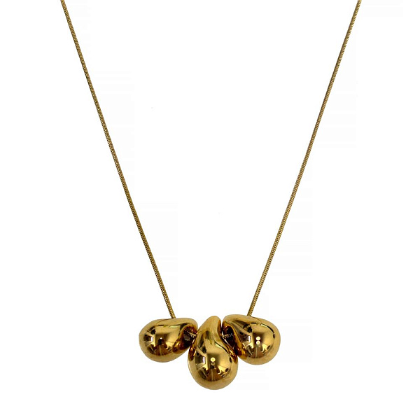 Колье Капля (керамика, г/п: золото,длина 45 см,2х3.5см) Испания  01905034