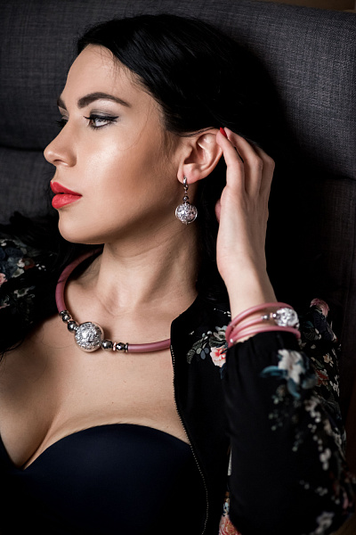 Серьги Polvera серебро Италия ENZO BENZO