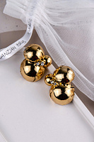 Серьги Сферы (Кристаллы прозрачные, 4х3.3, 22 гр) Италия Claudio Canzian 002 02 863