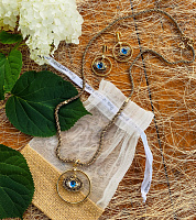 Колье Око синее (кристалл)  Италия  Claudio Canzian  002 05 492