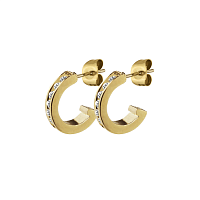 Серьги DESOLO (кристалл прозрачный, г/п: золото, 1 см) Дания DYRBERG/KERN 333115