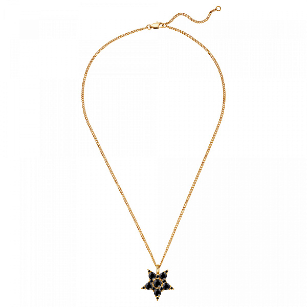 Колье LYRA (кристалл черный, г/п: золото, 44+5 см) Дания DYRBERG/KERN 450044