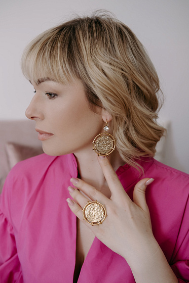 картинка Серьги (прозрачный кристалл) Италия  Claudio Canzian 002 02 396 ювелирный  магазин Калина являющийся официальным дистрибьютором в России 