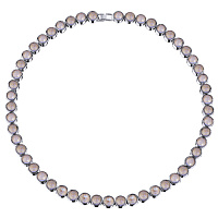 Колье (кристаллы пыльная роза, г/п: родий, 6мм, 40-45см) Uvelina SW00 0028R-149N