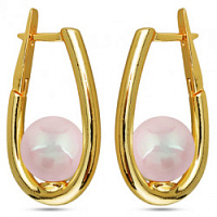 Серьги (Майорка, холодно-розовый, г/п: золото) MK12 0001-1 Uvelina