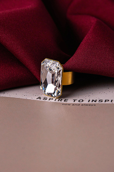 Кольцо Allum (кристалл прозр., г/п: золото, регулир.) Греция Katerina Vassou KV25 2-308970GCRYSRAL