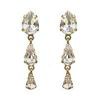 Серьги (кристалл прозрачный) Италия Claudio Canzian 002 02 760