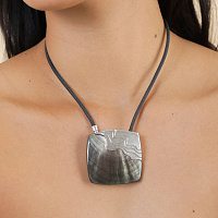 Колье Mindoro (Палаванский перламутр, 5х5 см, 43 см) 13-44110 Франция Nature Bijjoux 