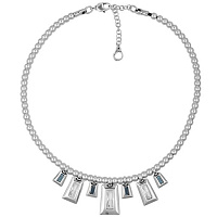 Колье 231813-07 (кристалл синий, голубой, прозрачный) Испания Ciclon Art Deco