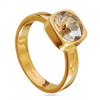Кольцо Теннис (кристаллы шампань, г/п: золото 8 мм, р.19) Uvelina SW00 0010G-016R