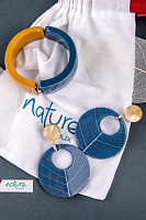 Серьги Ficus carica (Листья, смола) 12-90261 Франция Nature Bijjoux