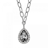 Колье METTA (кристалл графит, прозрачный, г/п: серебро) Дания DYRBERG/KERN 450082