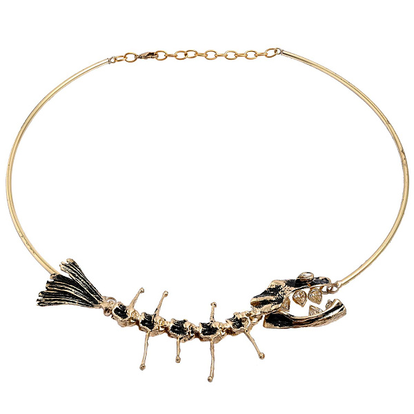 Колье Рыба (г/п: золото, 52см 11,5х3,5 см) Греция Kalliope 022 05 059