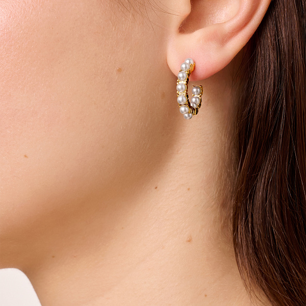 Серьги RAQUEL (кристалл майорка, г/п: золото, d 1,3 см) Дания DYRBERG/KERN 470114