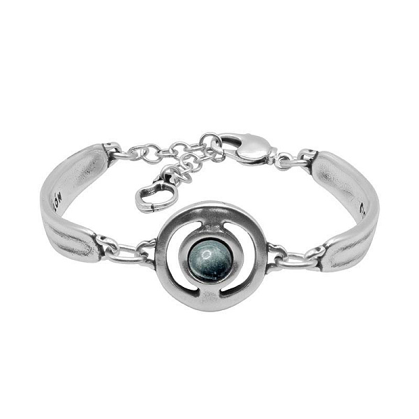 Браслет (муранское стекло: черный, г/п: серебро, размер регул.) 233103-45-0 Испания Ciclon New Cocco