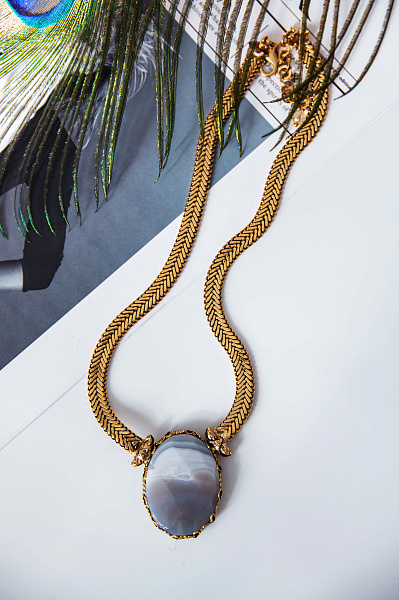 Колье (Агат) Италия  Claudio Canzian  002 05 337