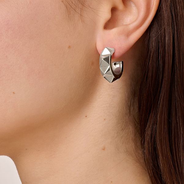 Серьги GRITH (г/п: серебро, 2х0,6 см) Дания DYRBERG/KERN 440007