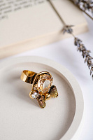 Кольцо Бантик (кристалл медовый) Италия  Claudio Canzian 002 01 133