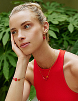 Колье RUBY (агат, говлит, латунь, г/п: золото, 40 см) 1564103 Франция F.H 