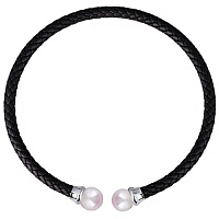 Колье (Майорка белая, г/п: родий) 3600 Испания MK11 0010R-00f1