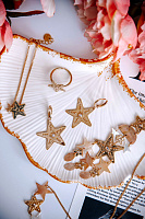 Серьги ESTRELLA (кристаллы, г/п:золото, латунь, 4 см, 4,85 гр) 1268622 Франция F.H