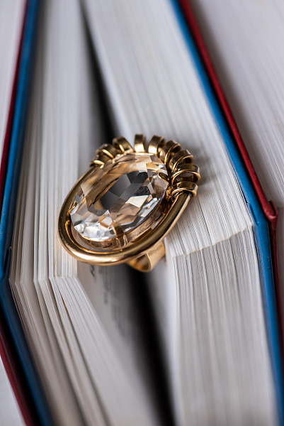 Кольцо Верона (кристалл прозрачный) Италия  Claudio Canzian  002 01 244