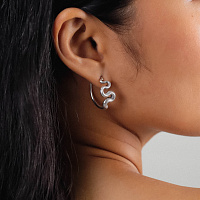 Серьги VENIN (7,62 гр, 2 см, г/п: серебро) 12-32006 Франция Ori-Tao