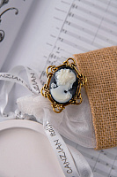 Кольцо Камея (г/п: золото, 4,3х3,3 см) Италия Claudio Canzian 002 02 516