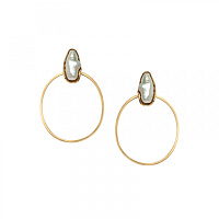 Серьги Periwinkle (жемчуг, г/п: золото) Греция Katerina Vassou KV25.2-308785G