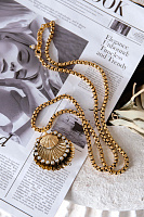 Колье Ракушка (кристалл прозрачный,майорка, 4,7х4,5см, 85 см) Италия Claudio Canzian 002 05 766