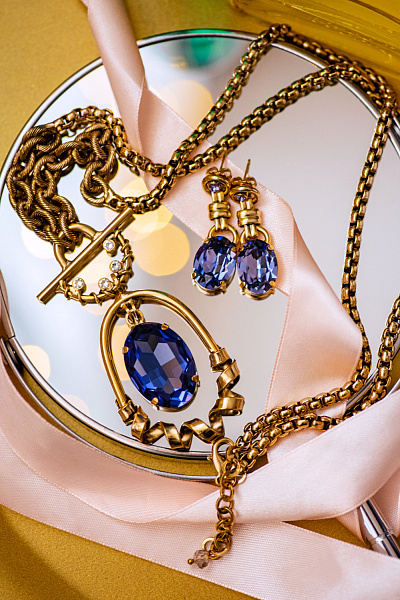 Колье Верона (фиолетовый кристалл) Италия  Claudio Canzian 002 05 397