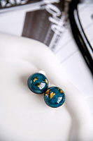 Клипсы Philo синий 1.9х1,9 см Голландия ZSISKA