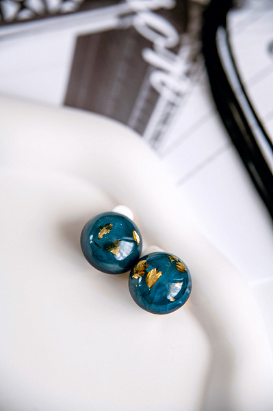 Клипсы Philo синий 1.9х1,9 см Голландия ZSISKA