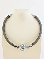 Колье Storia Platina серый/серебро Италия ENZO BENZO 