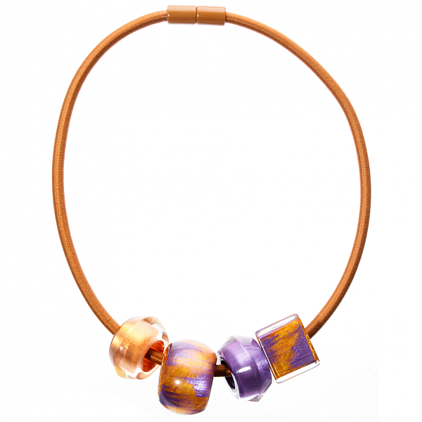 Колье Bliss inspiration (медный, 4 шарма, 50 см) Голландия ZSISKA