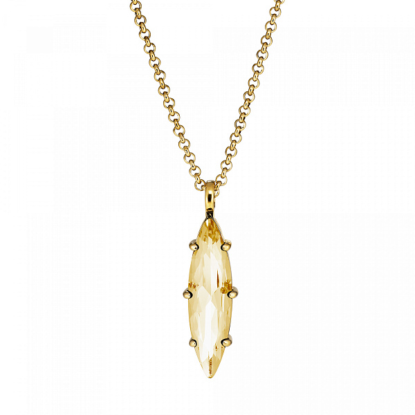 Колье TAKESHI (кристалл медовый, г/п: золото, 80 см) Дания DYRBERG/KERN 470041