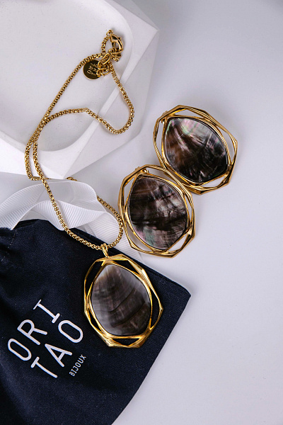 Колье REFLET (перламутр, 21,2 гр, 42 см, г/п: золото) 15-31960 Франция Ori-Tao