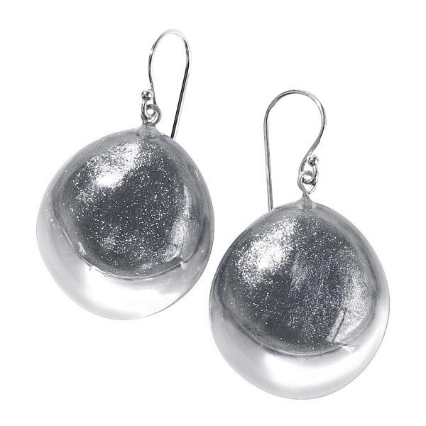 Серьги Luxus серый, 2х2.5 см, Голландия ZSISKA