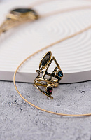 Кольцо (кристаллы разноцветные, г/п: золото, регулируется) Греция Kalliope 022 01 043