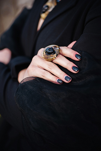 Кольцо Mask Gold ENZO BENZO Италия