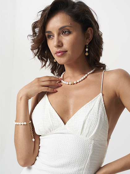 картинка Браслет (Жемчуг Рис) Россия 40081160 Pearls ювелирный  магазин Калина являющийся официальным дистрибьютором в России 