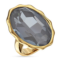 Кольцо Сияние (кристалл дымчато-серый, г/п: золото, р.19)  SW00 0095G-111R-9 Uvelina