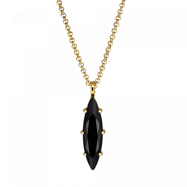 Колье TAKESHI (кристалл черный, г/п: золото, 80 см) Дания DYRBERG/KERN 470040